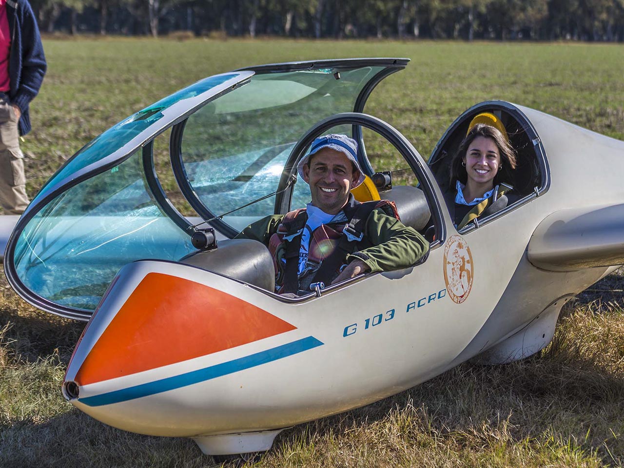 Examen de alumnos en el Aeroclub Oliva