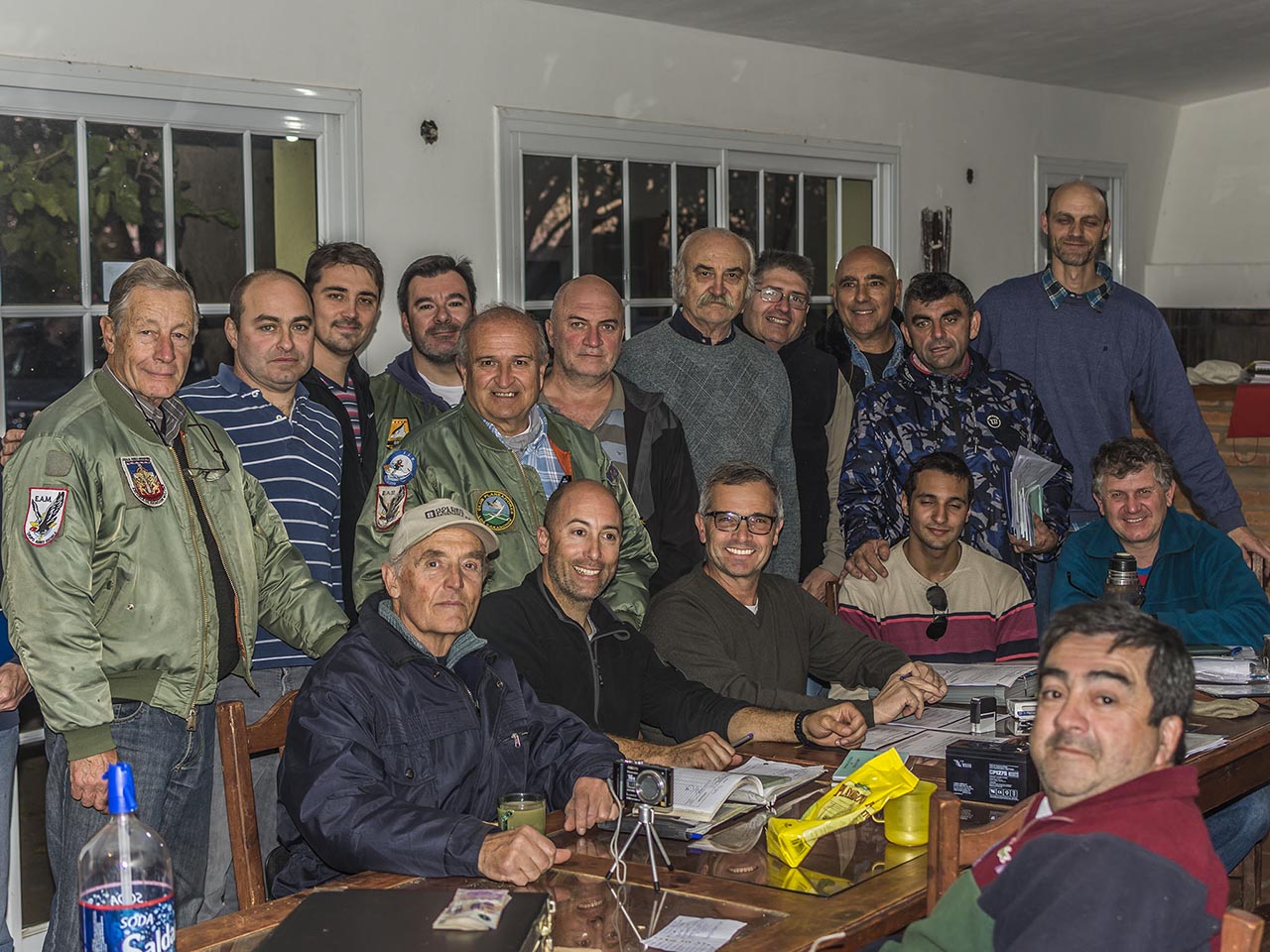 Examen de alumnos en el Aeroclub Oliva