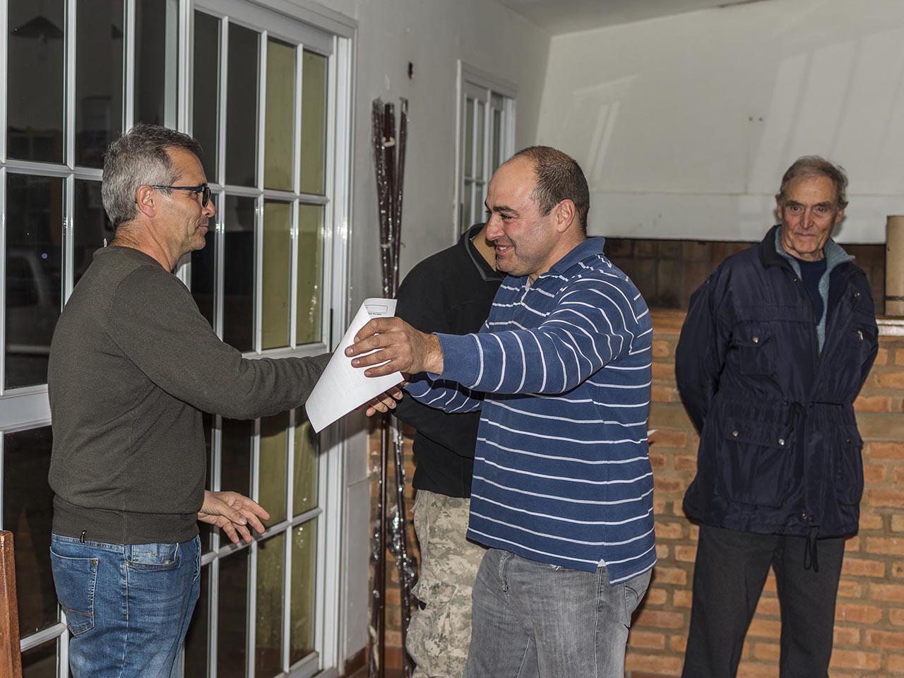 Examen de alumnos en el Aeroclub Oliva
