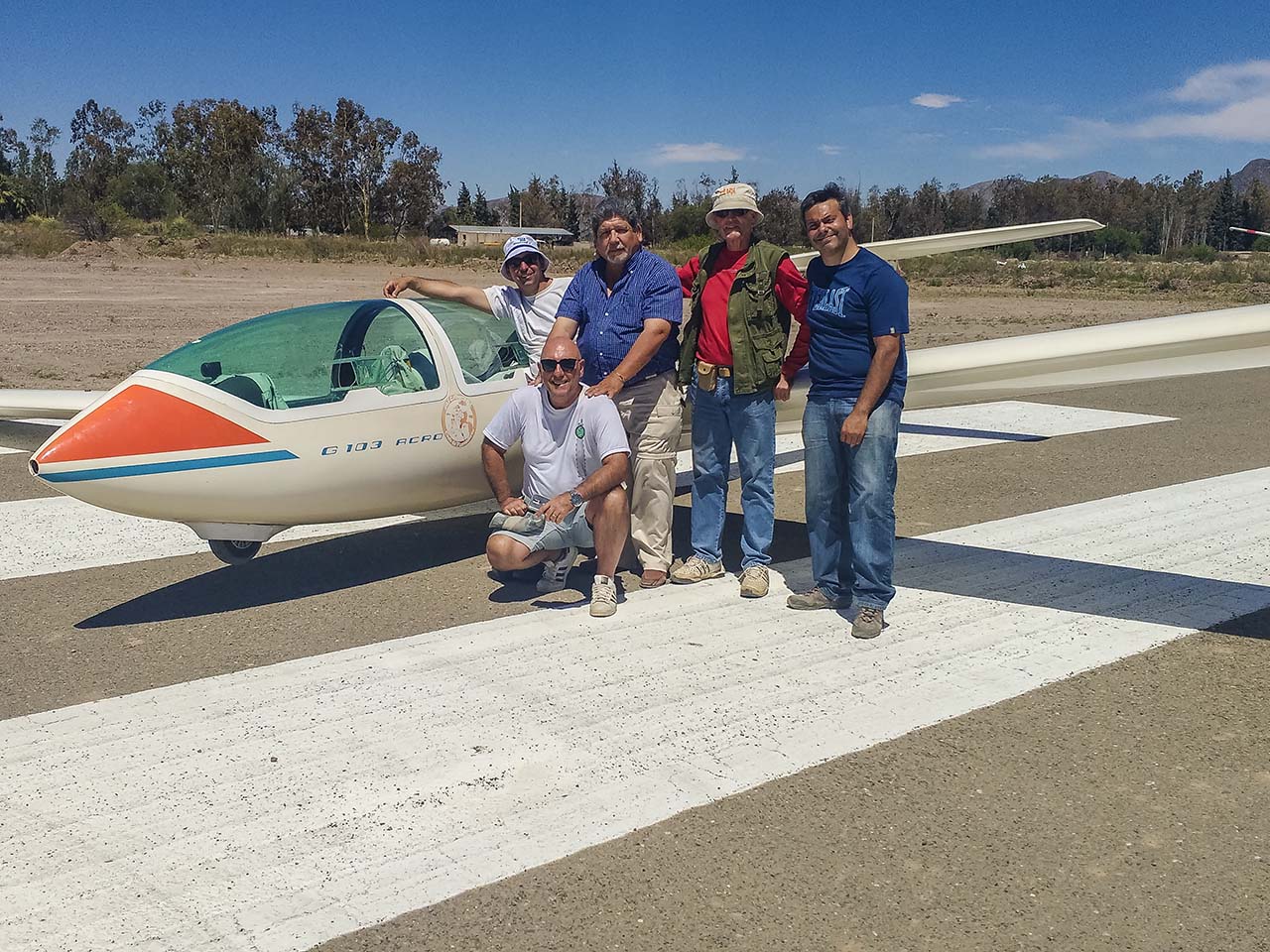 Encuentro de vuelo en montaña en Jáchal