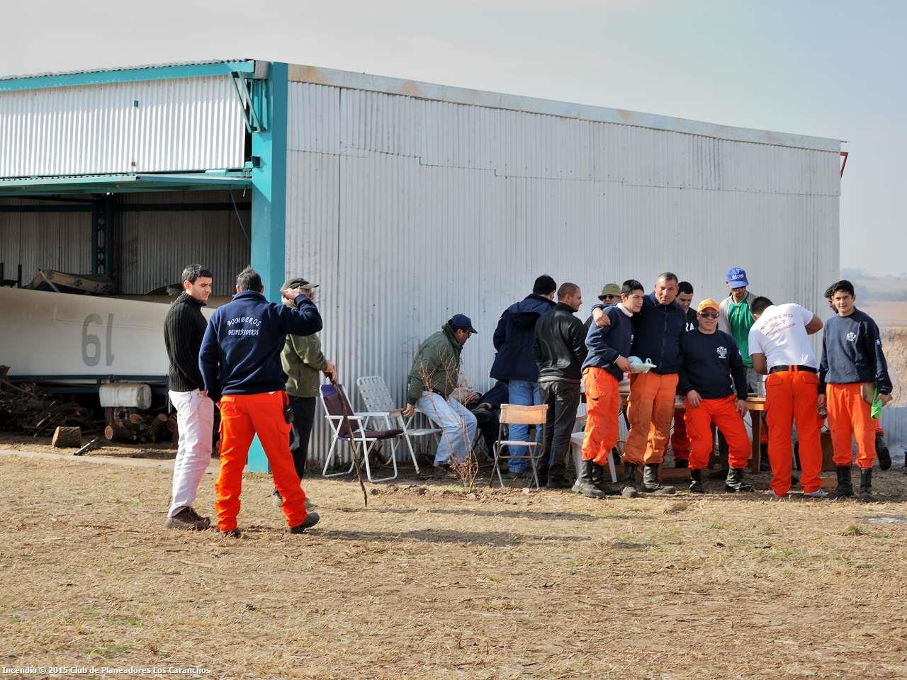 Asado de agradecimiento a los bomberos de Despeñaderos